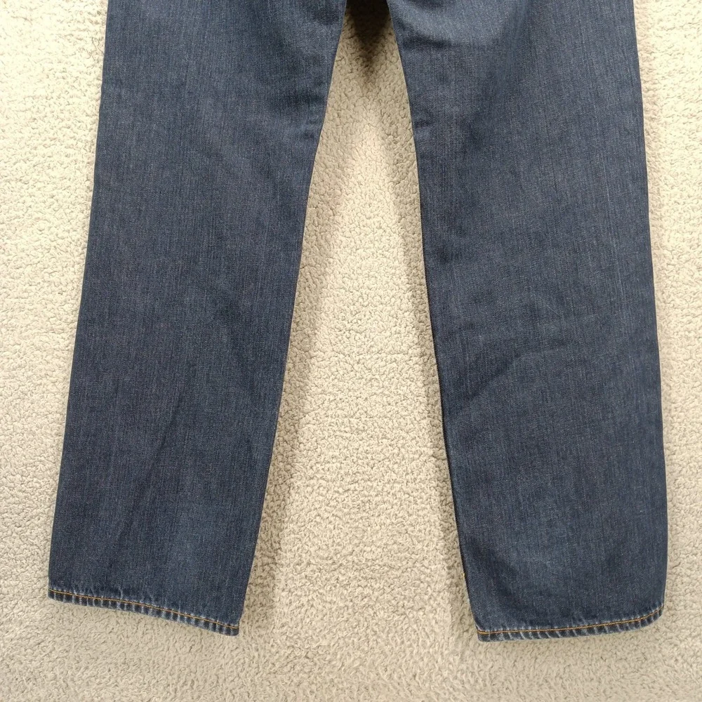 J Crew‎ Jeans Mens Size 35x32 Straight Leg Dark Wash Denim Casual Pants